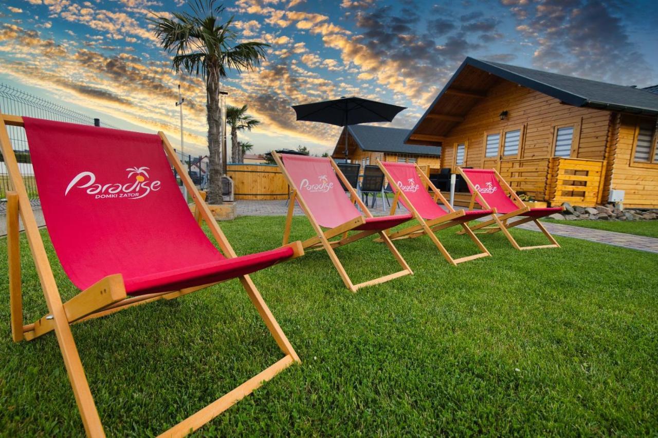 Nocleg Zator Domki Paradise Pod Palmami Ngoại thất bức ảnh
